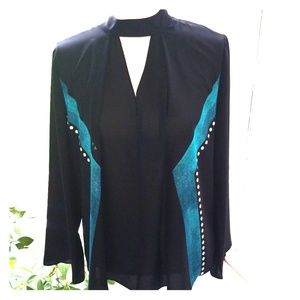 Retro Choker Neckline Top